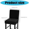 Elastischer Polyester Stuhlbezug Auslaufsicheres Design Hockerbezug Mehrere Unifarben