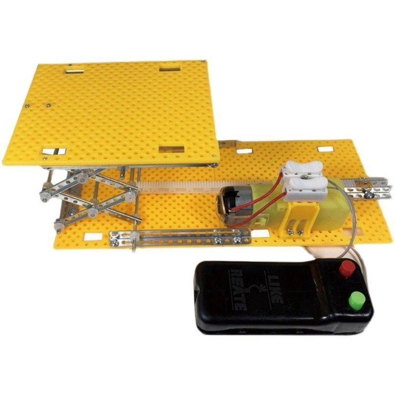 Modelo de Plataforma Elevatória Elétrica com Controle Remoto Brinquedo Científico para Crianças Aprendizagem de Tecnologia Física Brinquedos Educacionais para Crianças