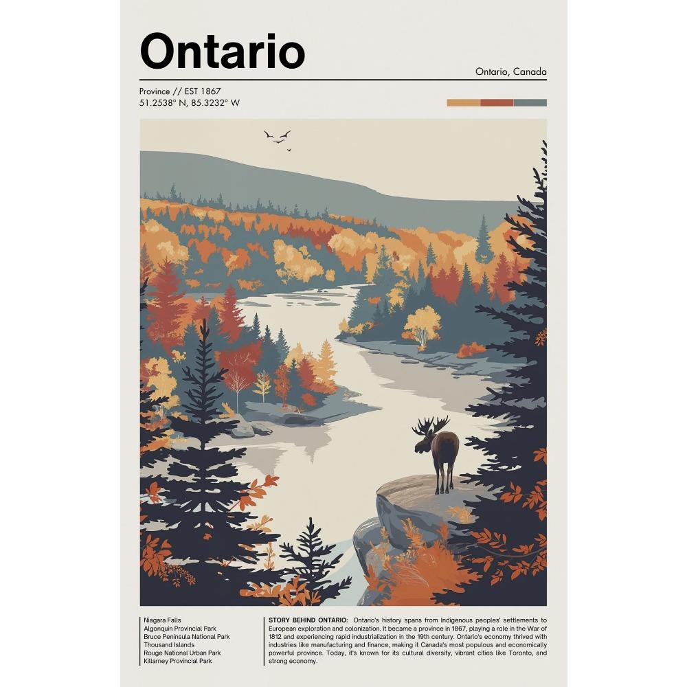 Kanada Reise Chic Stadtlandschaft Poster Vintage St. Johns Toronto Drucke Leinwandgemälde Wandkunst Bilder Heim Wohnzimmer Dekor