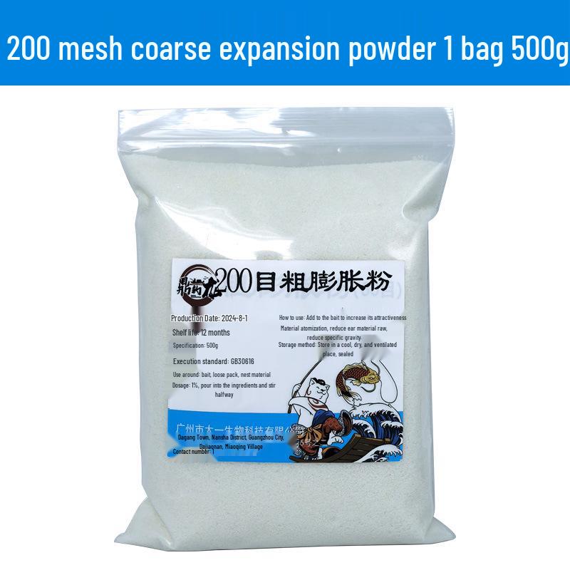 

Сверхмелкий кристаллический расширяющийся порошок Желейная приманка - Предотвращает обратный ток, Идеально подходит для рыбалки