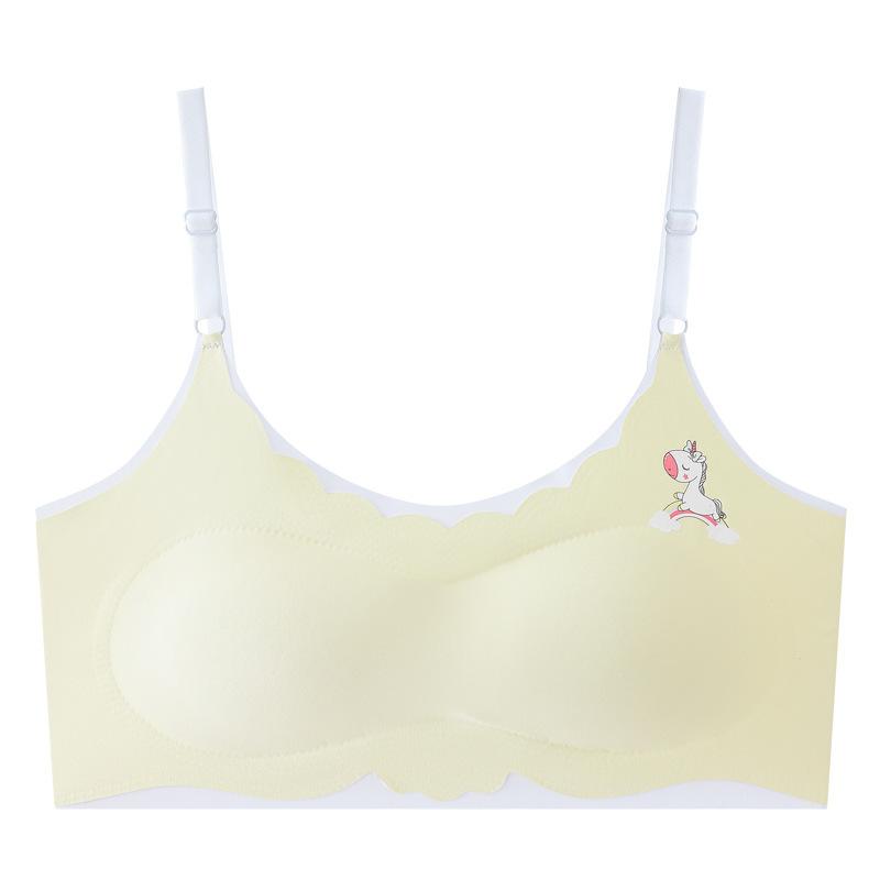 Girls' underwear seamless development period girls' bra junior high school underwear skin-friendly breathable girls' vest-year-old