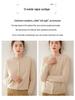 Women's Loose Fit Cashmere Raglan Cardigan – Round Neck, Long Sleeve, Solid Color