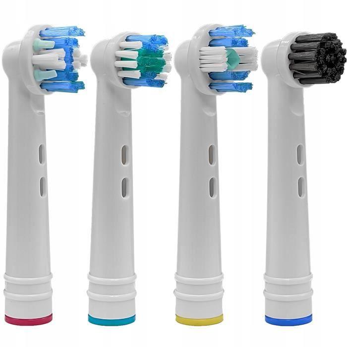 Electric Toothbrush Heads - Oral B - Pack of 4 Varied Models - Compatible Standard Rotary