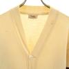 50s Vintage Long Sleeve Lettered Cardigan Beige Men's Used