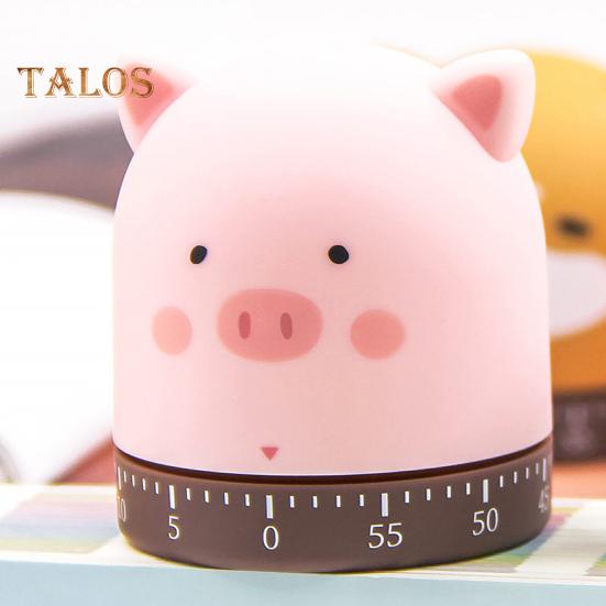 Cartoon Mechanical Timer Adorable Appearance Compact No Battery Required Easy Operation Manual Countdown Timer