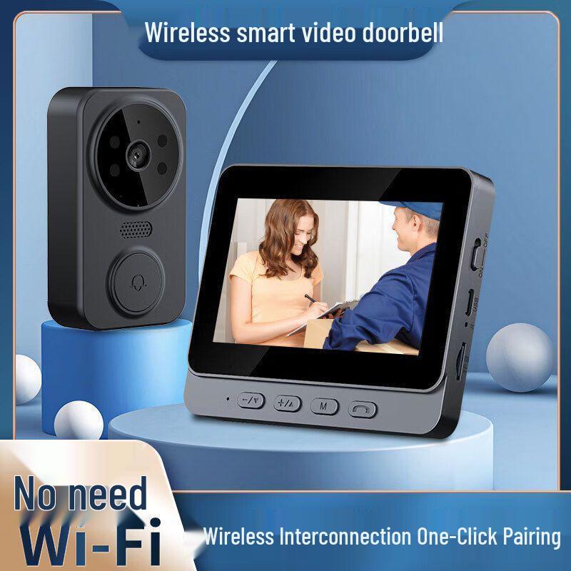 Punch-Free HD Infrared Night Vision Doorbell Camera with Anti-Theft Features for Home Video Monitoring