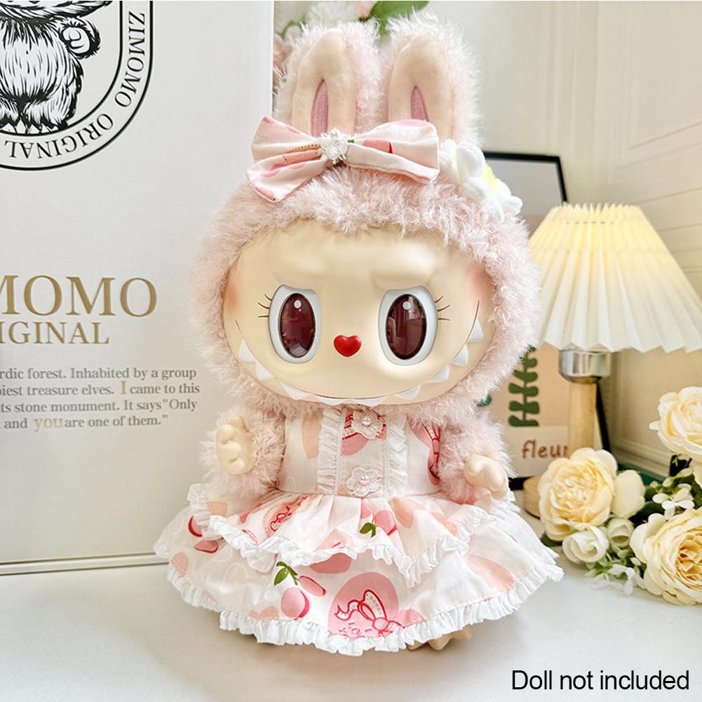 Pro 38cm panenky Labubu, oblečení pro panenky, módní oblečení, mikiny s kapucí, barevné sladění oblečení pro panenky, mikiny, doplňky pro panenky, roztomilé dekorace, malé hadříky