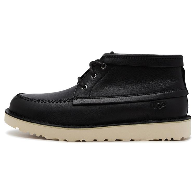 UGG Campout Chukka Uld  Black Leather  Men s 1123637-BLLE EU 44