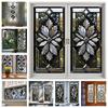 PVC Stained Glass Window Sticker Window Glass Stickers Simple Static Cling Privacy Protection Stained Glass Film Decor Decals
