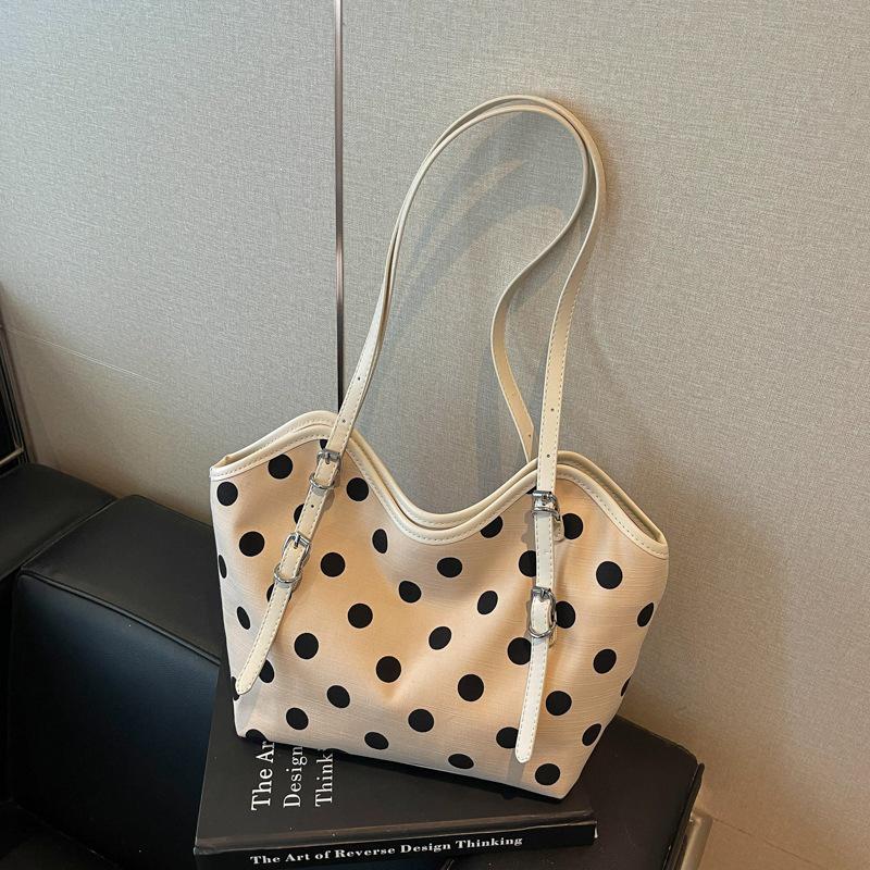 Korean Style Polka Dot Single Shoulder Bag - Summer 2026 Women's Crossbody & Handheld Versatile Fashion Accessory