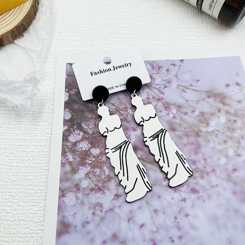Creative Broken Arm Venus Earrings, European and American Trendy Acrylic Earrings