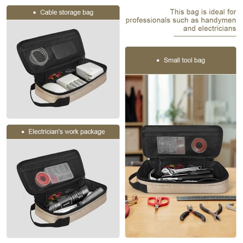 Heavy Duty Waterproof Tool Storage Bag Portable Reinforced Stitching Comfortable Shoulder Strap Lightweight Prevents Snagging