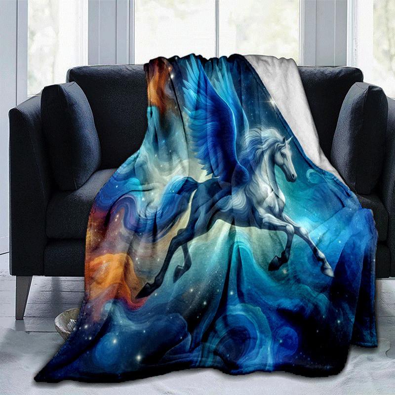 

1 Printing Lightweight Flannel Blanket, Comfortable and Warm Blanket, for Camping Sofa Bed and Couch Office, Suitable for Gift Blankets in Al 100x150cm