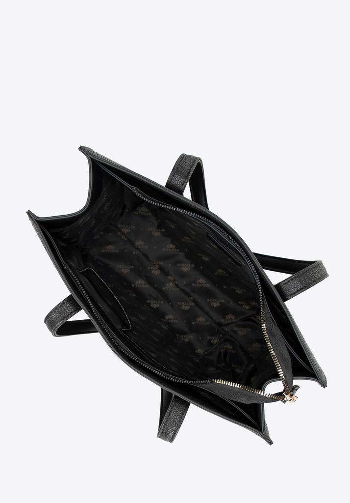 Wittchen Women's Eco-Leather Shopper Bag With Embossed Signature, Black, Eco-Leather