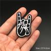 Flame Guitar Rock Embroidered Patches On Clothes Music Disco Headset Dj Punk Stripes Iron On Patches For Clothing Diy Appliques
