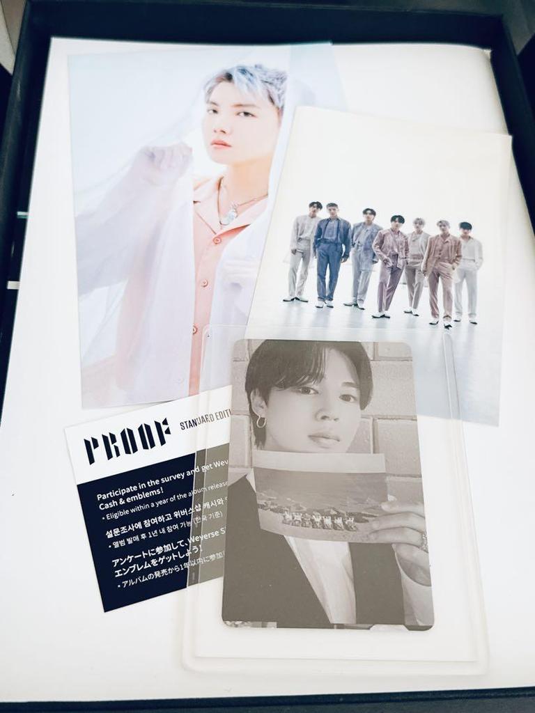 [USED] BTS Proof Album Standard Edition with GQ Trading Card