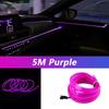 5M Auto Innenraum LED Streifenlicht EL Draht Neon Umgebungsbeleuchtung USB Flexibel Dekoration DIY Auto Party Atmosphäre Lampe Diode
