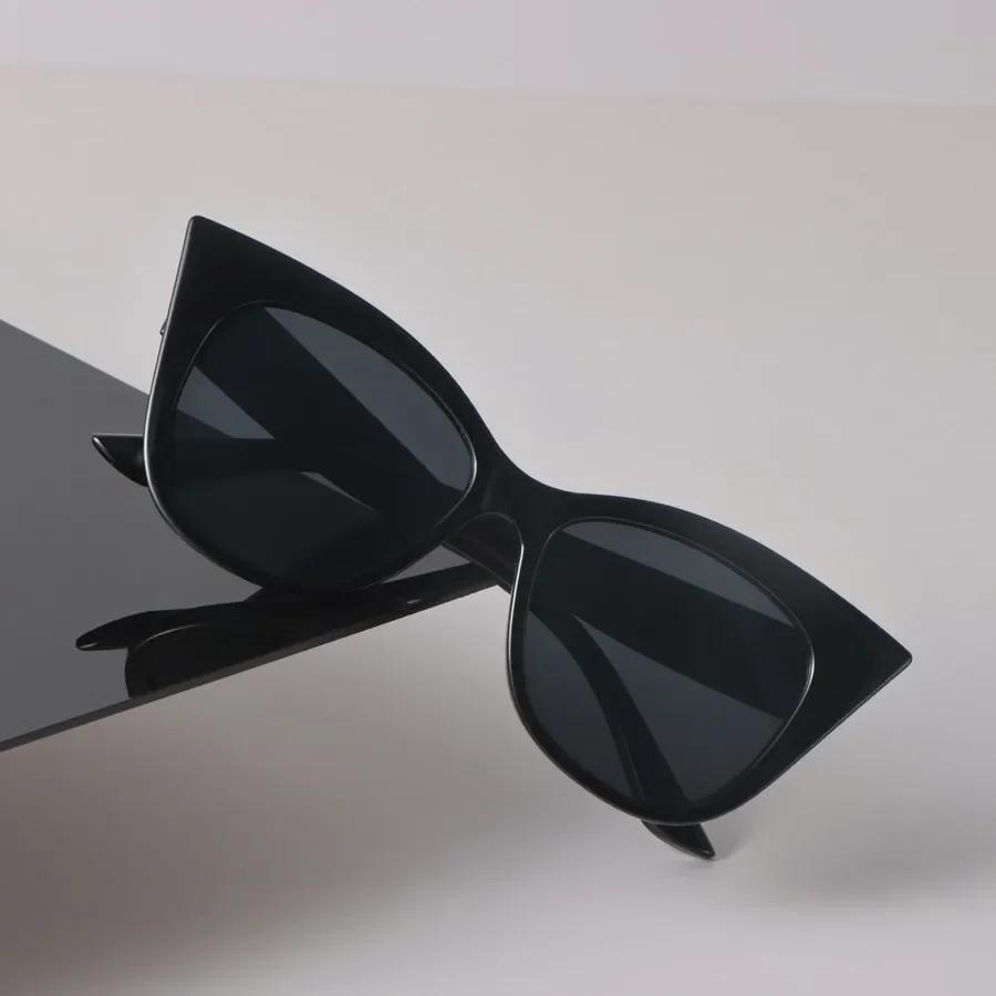 Cat Eye Sunglasses Women Men Vintage Stylish Mirror Minimalist Lens Sun Glasses Female Male Cool Personality