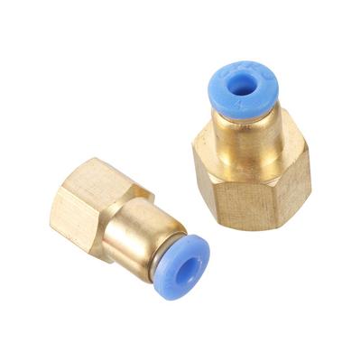 Brass 1/8" 1/4" Internal Thread Straight Connector 4mm Hose Pipe Interface Pneumatic Quick Connector Irrigation Quick Joint 4 Pc