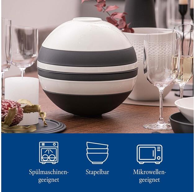 Сервиз Villeroy & Boch Iconic La Boule чёрно-белый, 7 предметов (1016659095)