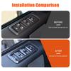 ABS Carbon Car Window Lift Switch Button Panel Cover Trim For Land Rover Discovery 4 2010-2016 For Range Rover Sport 2010-2013
