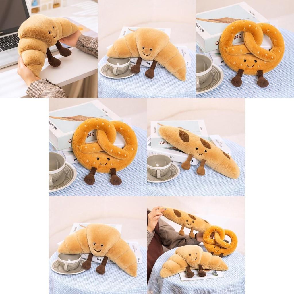 Soft And Adorable Nordic Style Bread Head Plush Toy For Children Gift 33cm