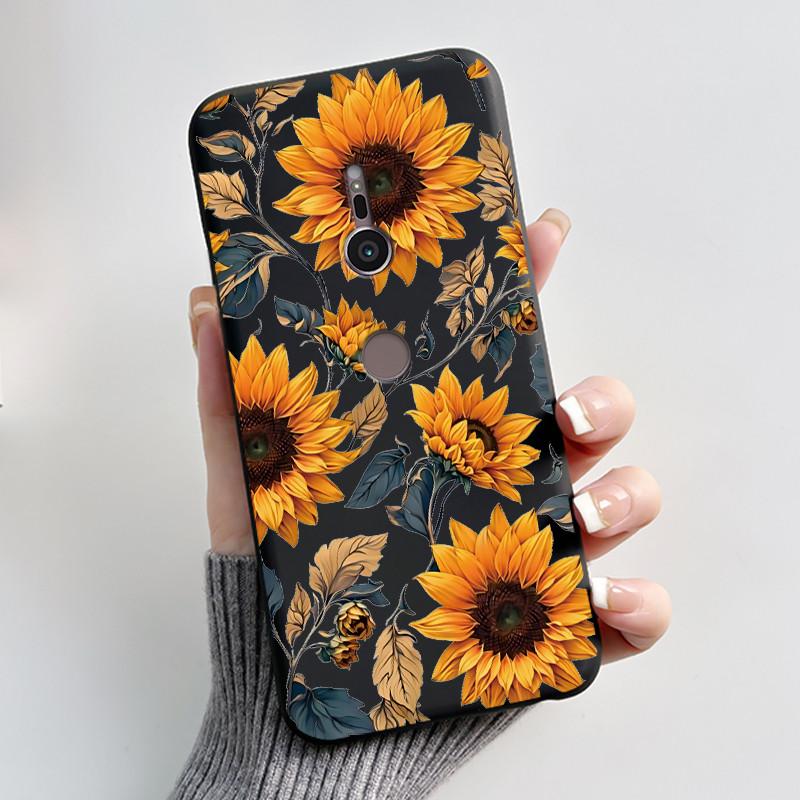 Trendy Milk Tea Rabbit Printed Case For Sony Xperia XZ2/SO-03K Black Case For Sony Xperia XZ3/SO-01L Anti-scratch Soft Shell