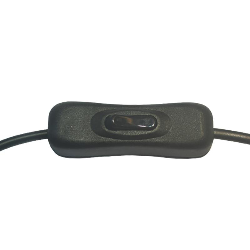 5.5x2.1mm to 5.5x2.1mm Power Cable with Switches Female to Male for CCTV, Security Cameras, Monitor, LED Signs