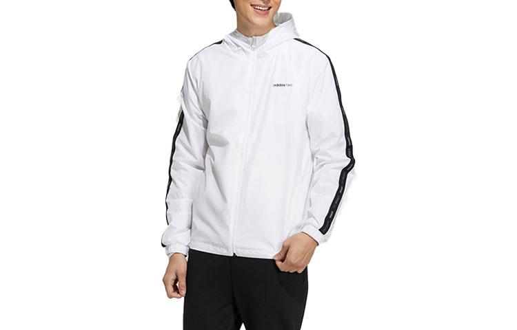 Adidas Neo Jackets Men s White Hooded Moderate Other GP5651 XXL