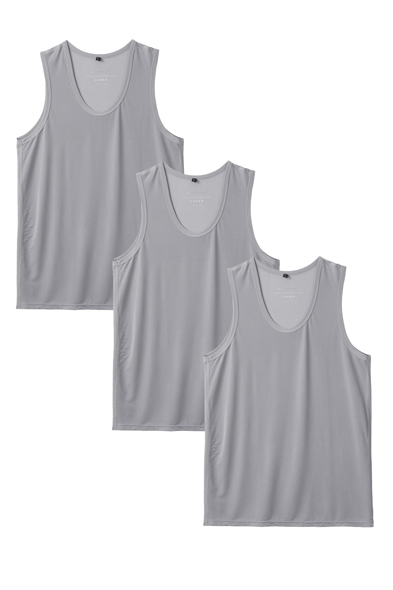 

Комплект маек Dry Moisture Quick Inner Plain [LABONIUM] Мужские топы, 3 шт., Сетка, Влагоотводящие, Быстросохнущие, Тренировочные, Без рукавов, серый