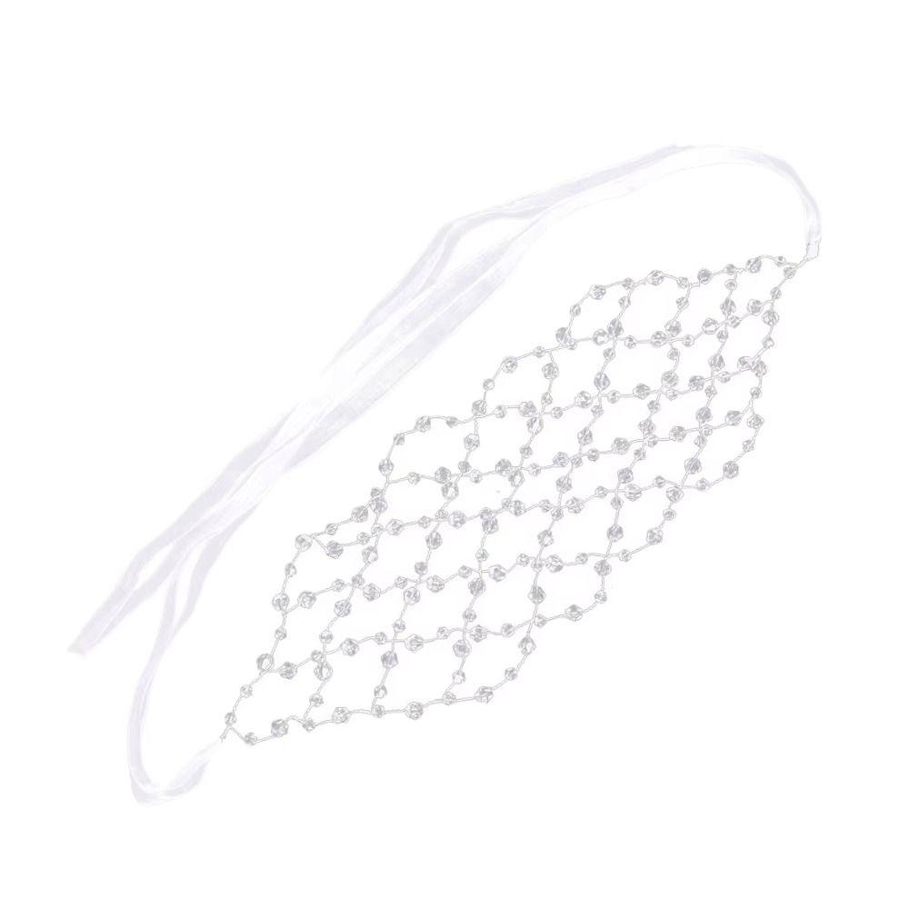 Exquisite Rhinestone Hair Band Net Shape Hair Hoop Fashion Hair Ornaments Women