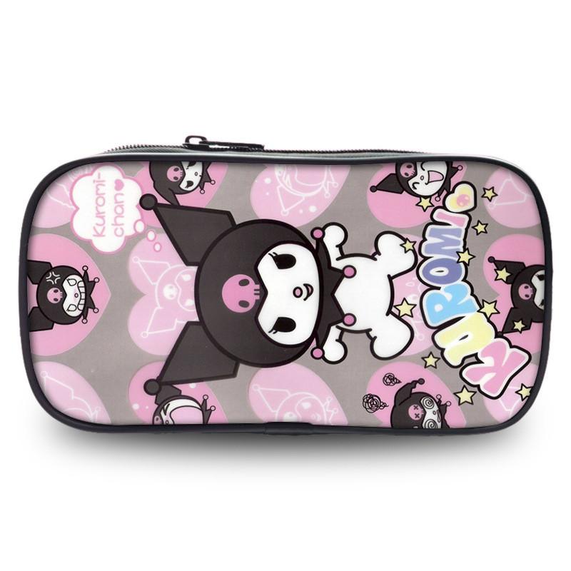 Cute Kuromi Pencil Case Sanrio Student Large Capacity Stationery Storage Bag