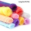 Rainbow Colored Gauze Materials 2M Long Assorted Decorative Cloth Accessories For Event And Handmade Crafts