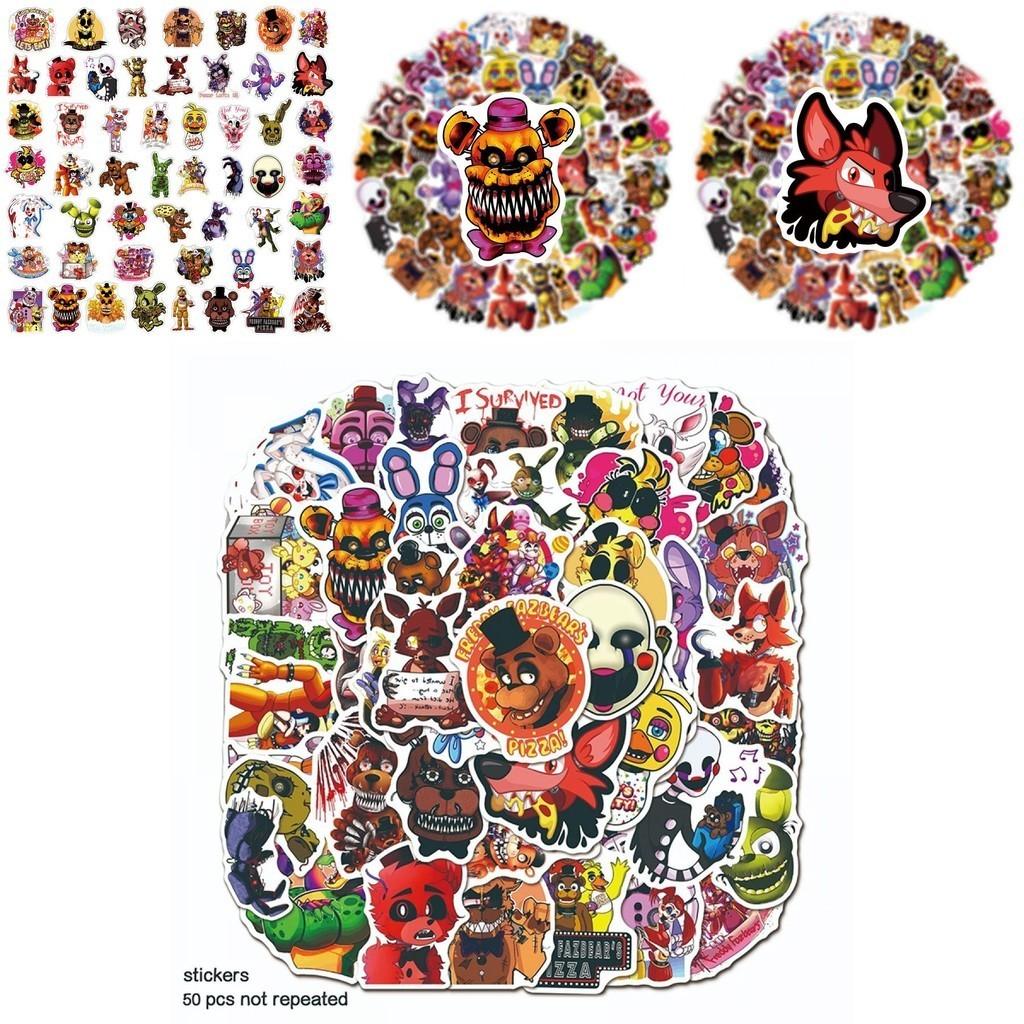 Fnaf Security Breach Cartoon Game Anime Stickers For Luggage And Phone