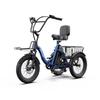 Triciclo Elétrico Dobrável APEFOX RH30 para Adultos Motor 500W Bateria 48V 15Ah Autonomia 70-80km Trike de 3 Rodas para Deslocamento