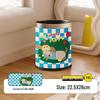 He Mu Cheng Double Layer Cartoon Stainless Steel Trash Can with Foot Pedal - Living Room & Kitchen