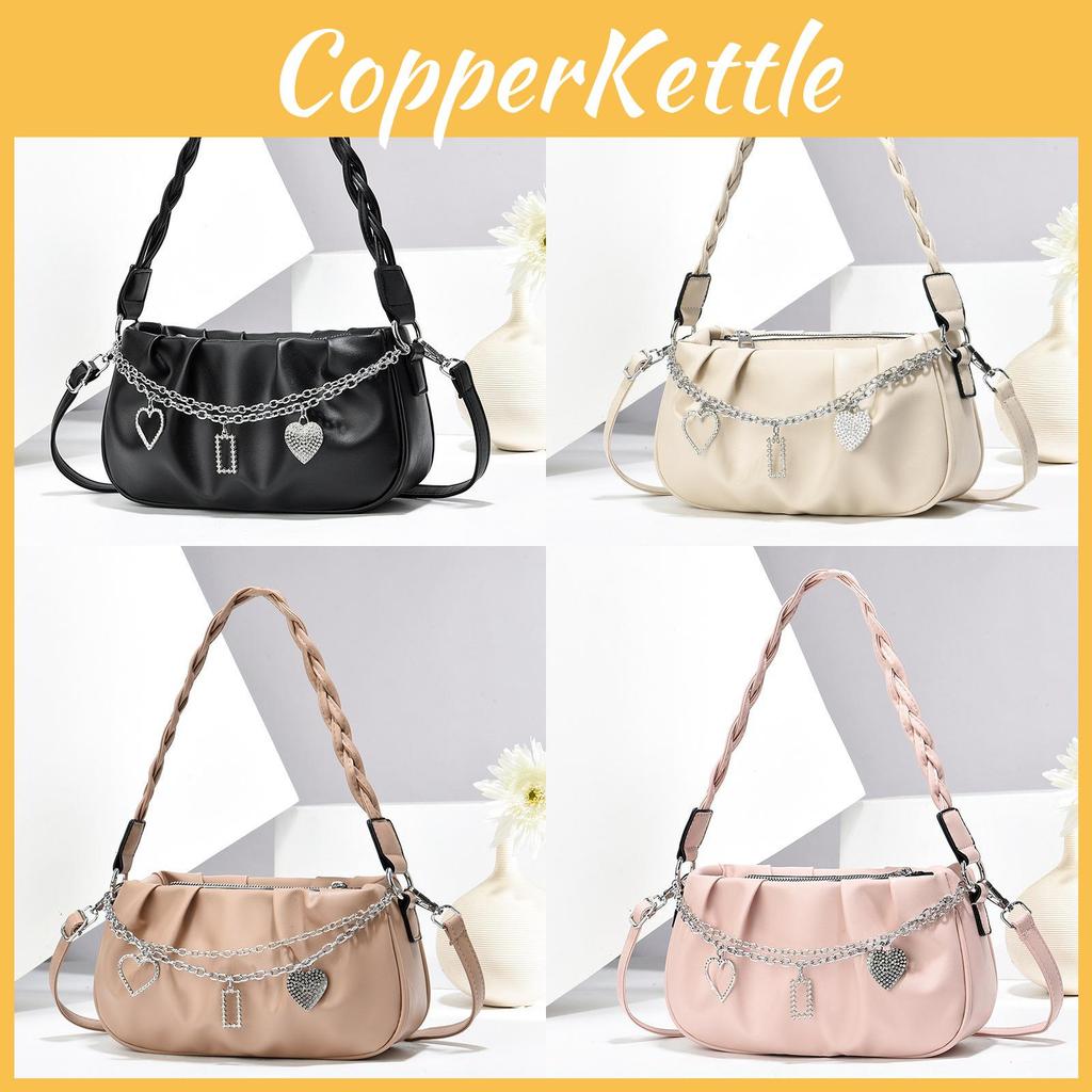 Square Fashionforward Small Handbag With Soft Construction And Woven Accents For Everyday Wear