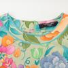 LEONARD D-HG-2 Green Floral Long Sleeve Blouse Tops M multicolorUsed
