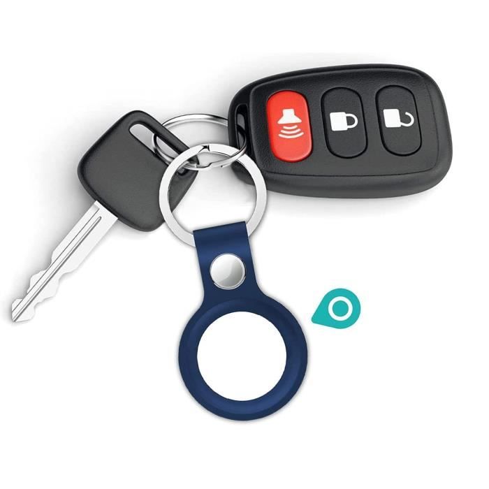 Case - Phonillico® - AirTag 2021 - Set of 2 - Soft Silicone - Dark Blue