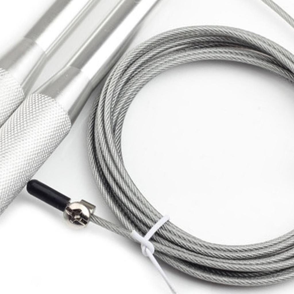 Rope Skipping Heavy Handle Metal Wire Aluminum Universal Bearing for Professional Physical Training