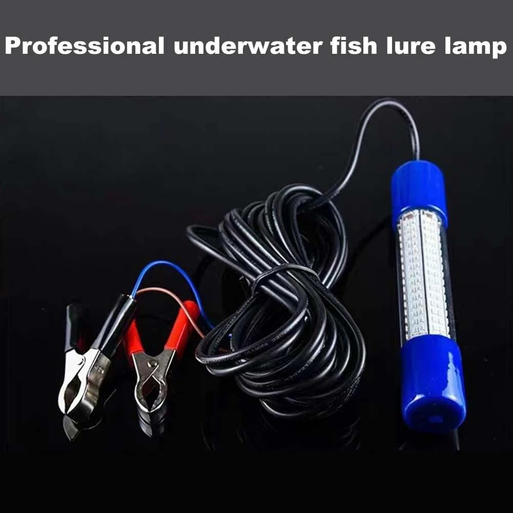 Portable Underwater Fishing Light 30W Submersible Boat Lamp Lures Finder Lamp  Salvage Operation