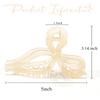 2Pcs Bows Claw Clips 2 Colors Hair Bows for Girls Ribbon Hair Clips Bow Trend Claw Clips for Thick Hair Pink Coquette Bows Clips