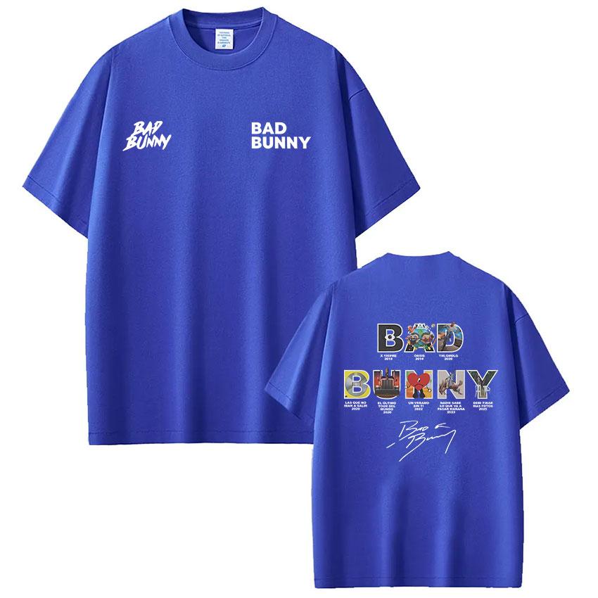 Bad Bunny Album Cover Tshirt Debi Remove More Photos DTMF Men Women Luxury Fashion Retro Hiphop Style Oversized Tshirt