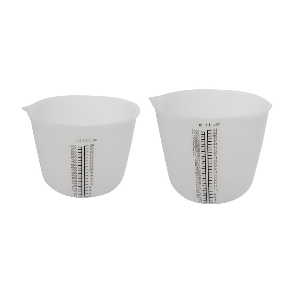 Silikonová odměrka Průhledné značky stupnice Džbány na měření tekutin Tepelně odolný Kuchyňský nástroj Kuchařské příslušenství