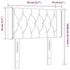 VidaXL LED Headboard Bedroom Furniture Single Bed Accessory Headboard Bed Frame Interior Dark Grey 3123547