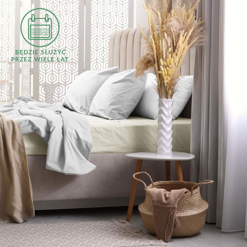 Fitted sheet 90x200 terry COTTON TERRY FREYLE ecology cream ecru