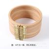 10.5cm Beech Wood Cross-stitch Embroidery Hoop - Creative Wooden Craft Gift