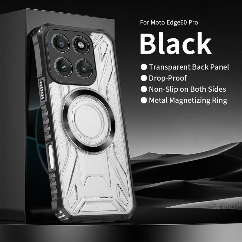 

Противоударный чехол-броня для телефона Magsafe для Motorola Edge 60 50 Fusion, гибридная прозрачная накладка военного класса для Moto Edge 60 50 Pro Edge 60 Fusion