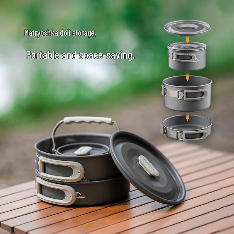 Naturehike Outdoor Aluminum Camping Cookware Set