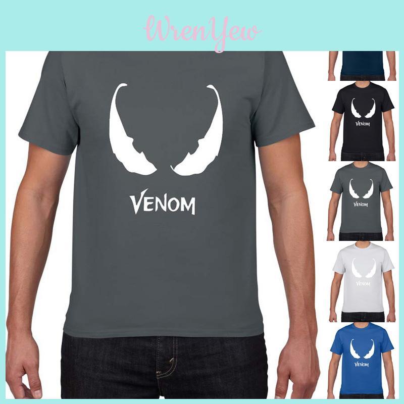 Stylish Comic Venom Spider-man Men Short Sleeve Crew Neck T-shirt For Casual Wear